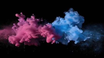 Fototapeta premium Abstract Swirling Colors in a Dark Space