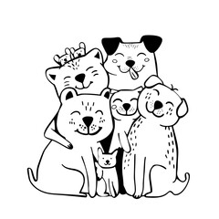 cute animal svg, farm animal svg, Animal clipart, Animal Svg, Doodle Svg, Safari animal svg, Animal Doodle Svg, Line Art Svg, Animal Face Svg, Jungle Animal Svg, Animal Head Svg, Woodland Animals Svg,