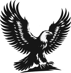 Eagle silhouette vector 