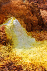 Danakil depression in Ethiopia