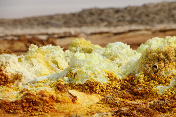 Danakil depression in Ethiopia