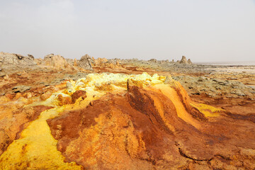 Danakil depression in Ethiopia