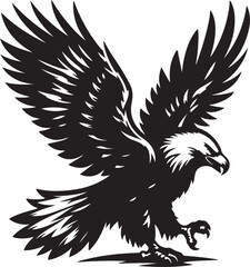 Eagle  silhouette vector style 