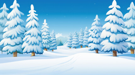Discover the breathtaking beauty of a snowy mountain landscape in winter.