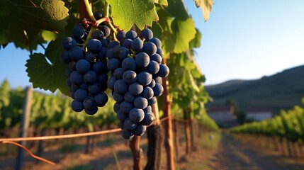 Naklejka premium vineyard in autumn