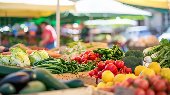 An eco-friendly urban market. - Powered by Adobe