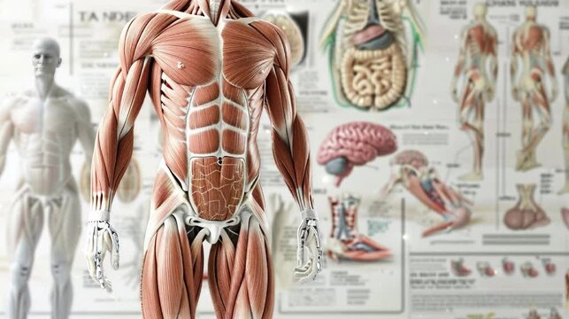 human body anatomy in front