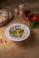 COLD APPETIZERS including Mutabal, Beetroot Mutabal, Muhammara and Hummus