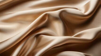 Obraz premium Luxurious Beige Fabric Drape Elegance