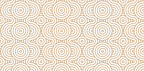 	
Vector Overlapping Pattern Minimal diamond geometric wave spiral and abstract circle wave line. brown and wood color seamless tile geometric create retro square line backdrop pattern background.