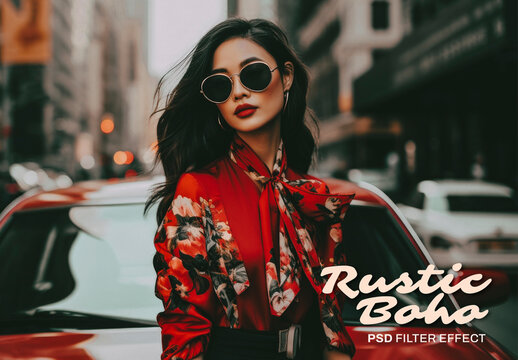 Rustic Boho PSD Filter Effect