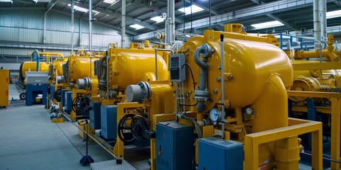 Industrial Generator Room Ready for Operation