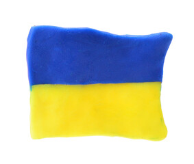 Obraz premium Ukraine flag isolated on white