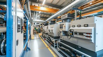 Industrial Generator Room Ready for Operation