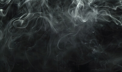 Abstract white smoke or steam swirls