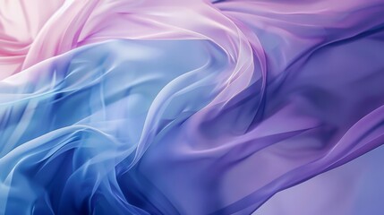 Fototapeta premium Abstract wallpaper with smooth gradients blending cool blues and purples, soft blurred edges, intricate patterns emerging, and soft ambient lighting.