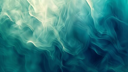 Serene aqua and turquoise gradients merge in an abstract wallpaper featuring fluid blurs, rippling patterns, and gentle lighting for a calming effect.