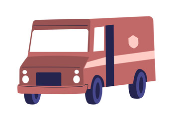 Delivery Van an Illustration Vector