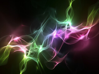 Cosmic Radiation Waves Depicted in Vibrant Abstract for Energetic Cosmic Phenomena