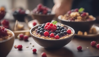 view of elegant Delicious sweet a&ccedil;ai bowl assortment 