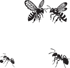 set of insects