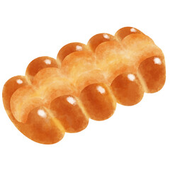 スイスのパンのイラスト　Tessinerbrot（テッシーナブロート）