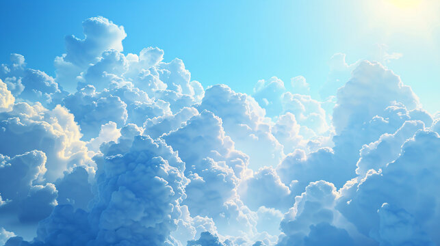 a blue sky with clouds