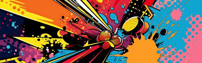 Colorful Abstract Pop Art Explosion