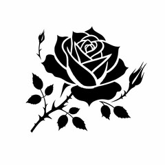 Rose,SHrimp,and animal vector or shilhoutte