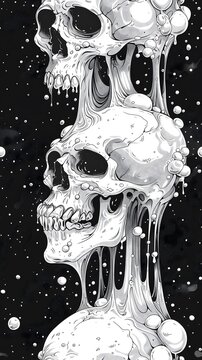 Tile: Line Vector, Temporal Treat, A cursed confectionery that counts down to an inevitable dark fate.,