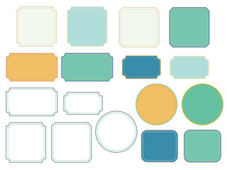 シンプルで爽やかな夏色のフレームセット