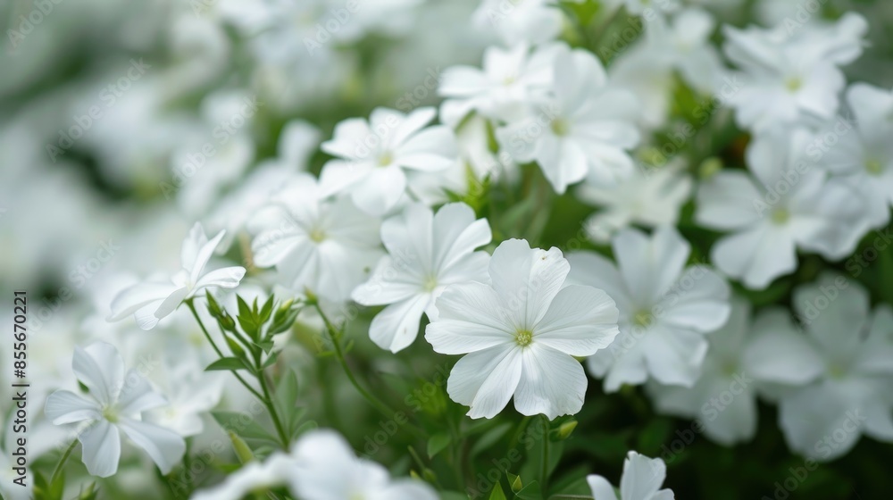 Poster White flowers that are completely pure