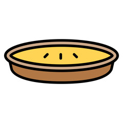 Pumpkin pie icon