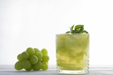 Caipirinha, typical alcoholic drink from Brazil. made with cachaca or vodka, fruit, ice and sugar
