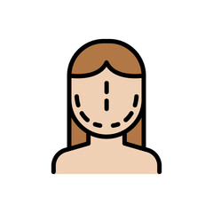 Facial surgery icon