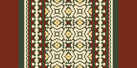 Ethnic pattern vector background. seamless pattern traditional, Design for background, wallpaper, Batik, fabric, carpet, clothing, wrapping, and textile. ethnic pattern Vector illustration.