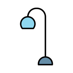 Standing lamp icon