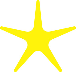 Obraz premium Golden star isolated on white background.