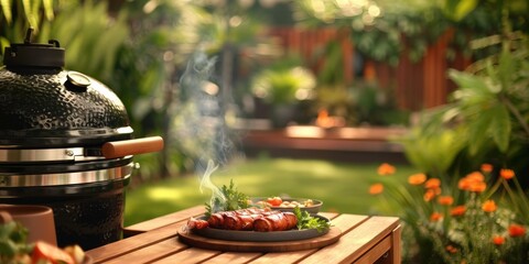 Smoky Summer Barbecue in the Garden