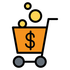 Shopping tax icon