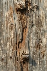 Close-Up View of Rough Pine Tree Bark Texture in Natural Daylight