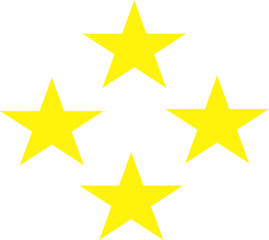 Fototapeta premium Golden star isolated on white background.