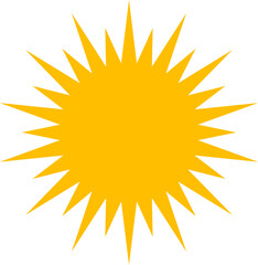 Sun vector illustration.