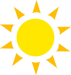 Sun vector illustration.
