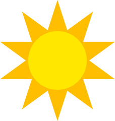 Sun vector illustration.
