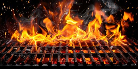 Fiery Grill Ready for Cooking