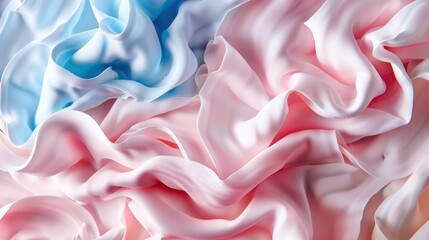 Obraz premium Abstract Pink and Blue Fabric Drapes