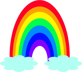 Colorful rainbow element background.