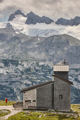Heilbronn chapel in Dachstein Krippenstein. Five fingers viewpoint. Austria