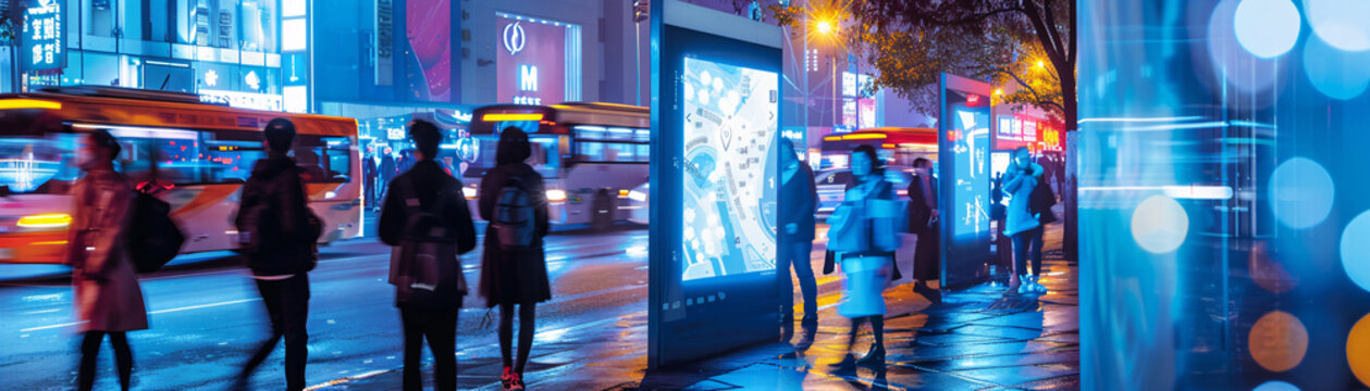 Interactive public spaces in a smart city, where technology enhances community life